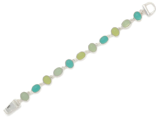 Green Sea Glass Bracelet