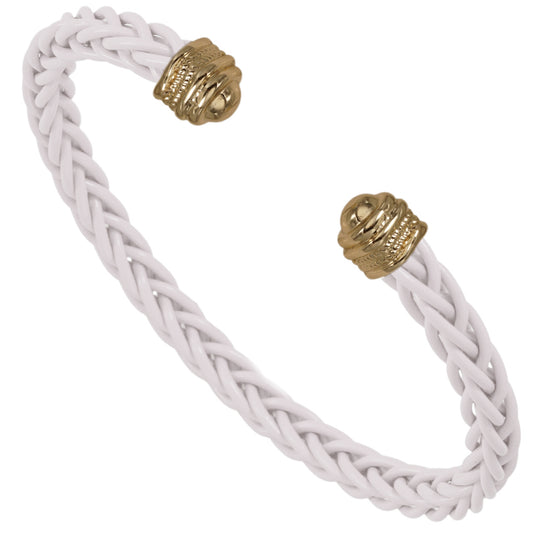 White Braided Cuff