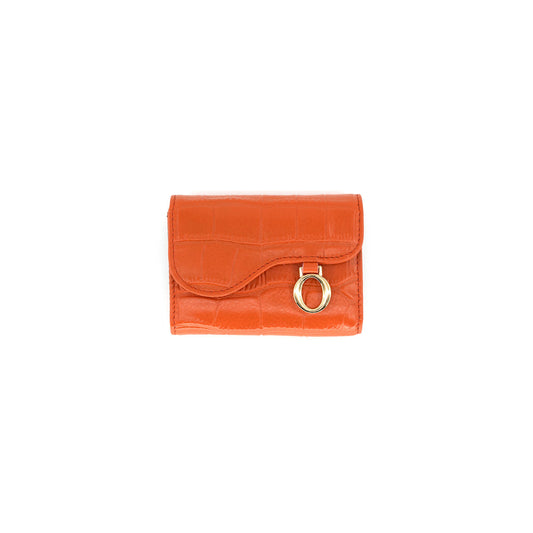 Orange Leather Wallet