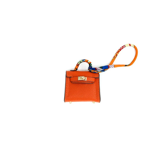 Mini Orange Bag Charm