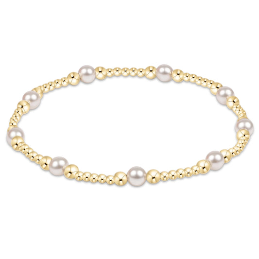 Purpose Pearl 4mm Gold Bead Bracelet