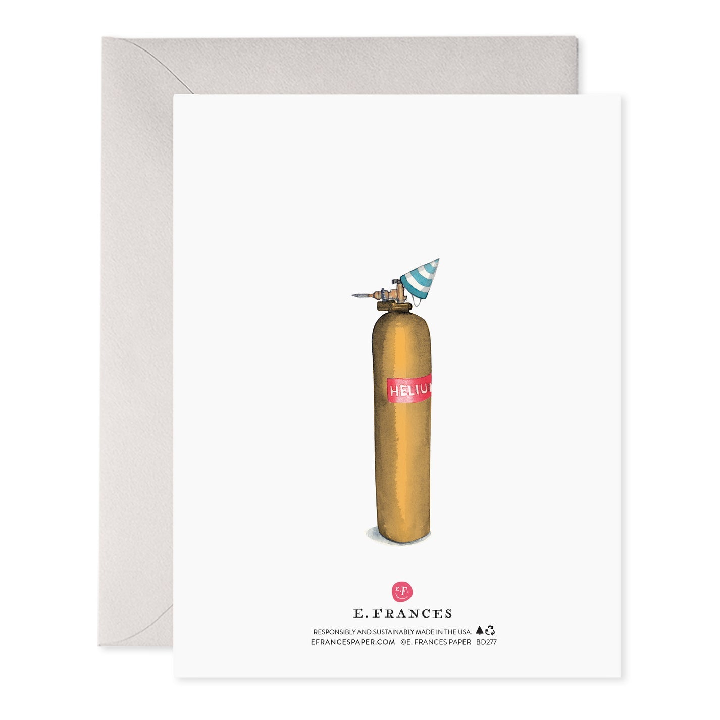 Helium 70 Birthday Card