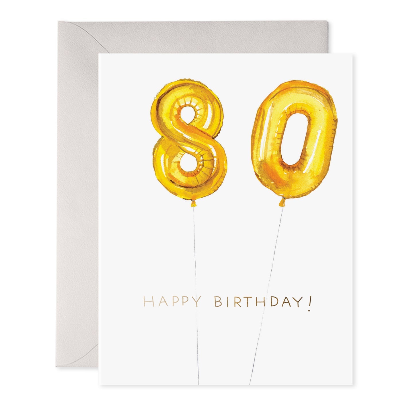 Helium 80 Birthday Card