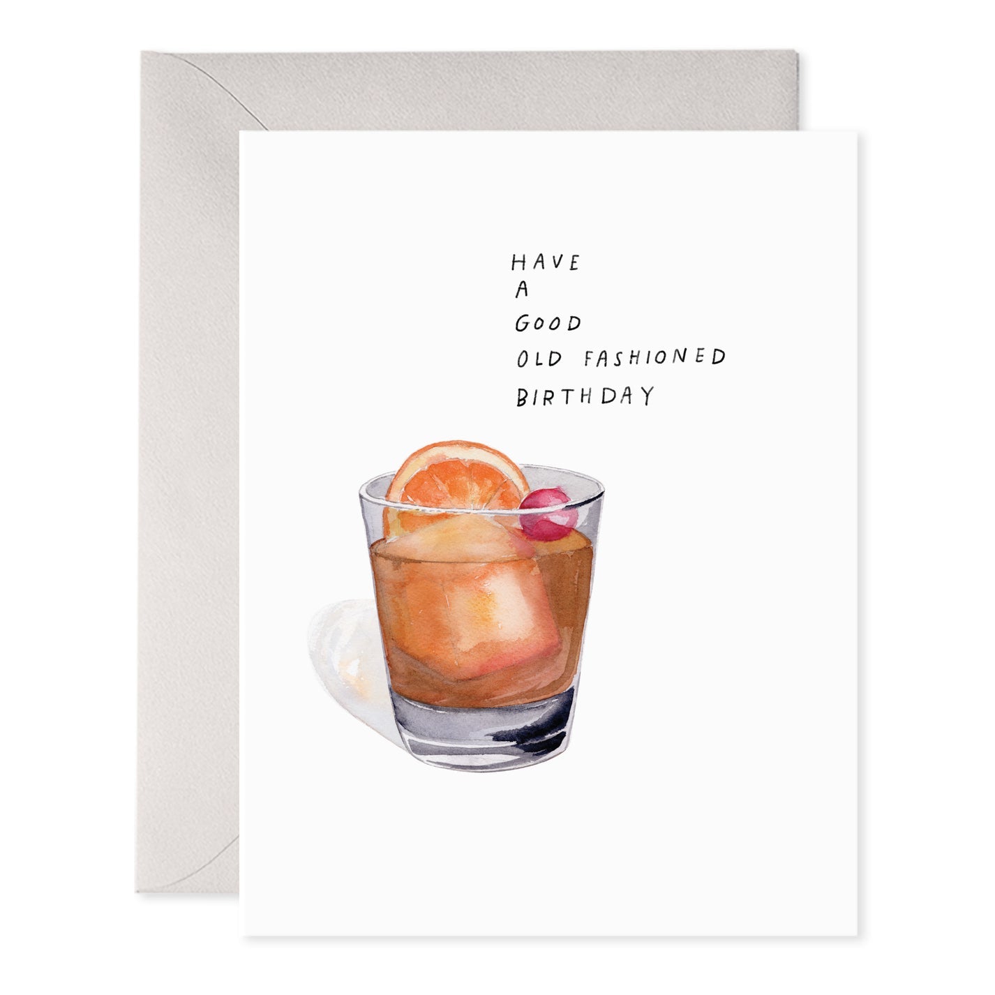 Old Fashioned Bday Greeting Card