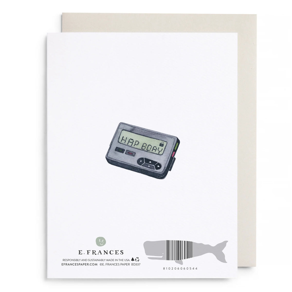 Behind the Times Belated Birthday Greeting Card