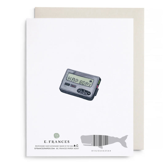 Behind the Times Belated Birthday Greeting Card