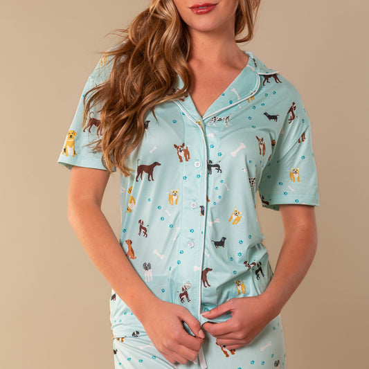 Bark At The Park Pajama Top