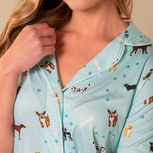 Bark At The Park Pajama Top