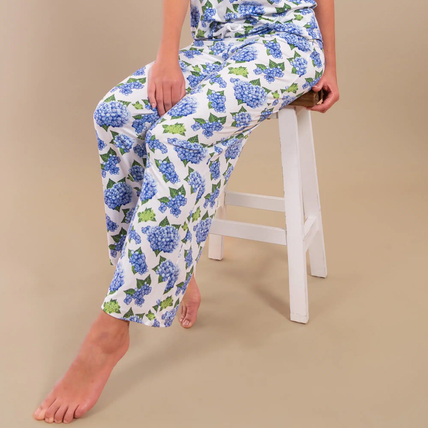 Blu Hydrangea Women's Pajama Pants