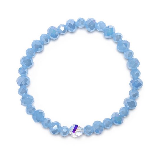 Blue Opal Twinkle Stacker Bracelet