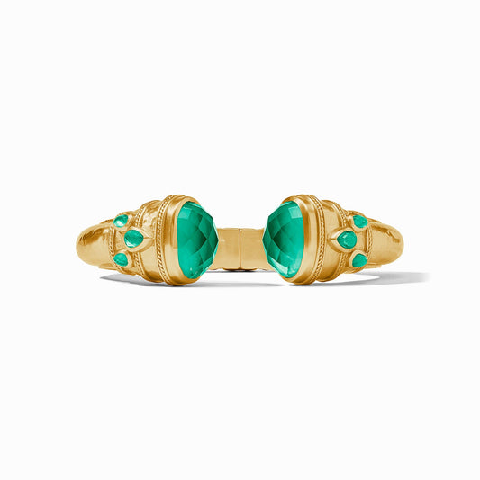 Cannes Cuff Iridescent Emerald Green