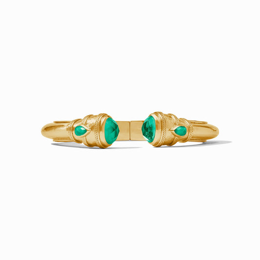 Cannes Demi Cuff Iridescent Emerald Green