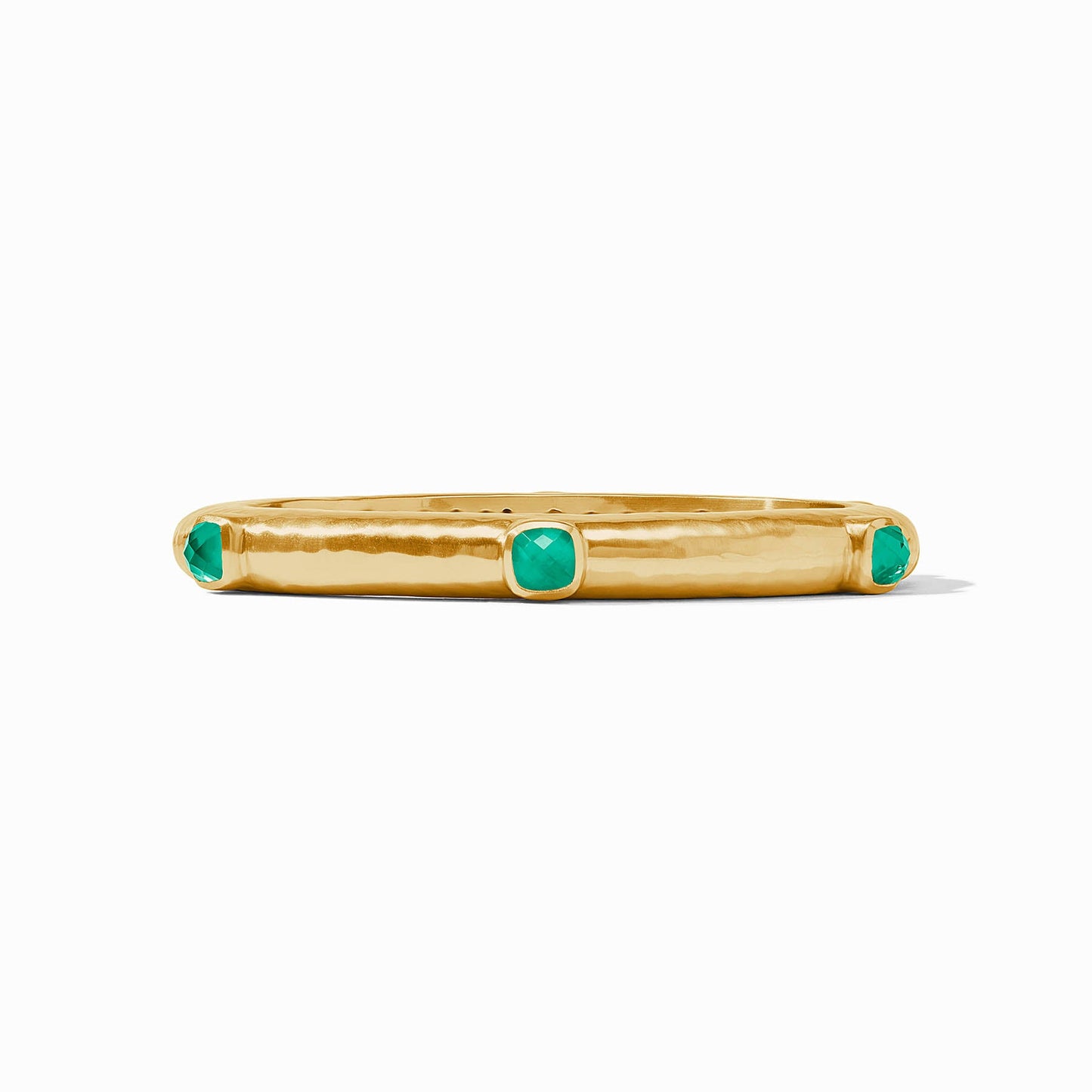 Catalina Hinge Bangle Iridescent Emerald Green