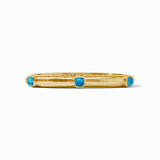 Catalina Hinge Bangle Iridescent London Blue