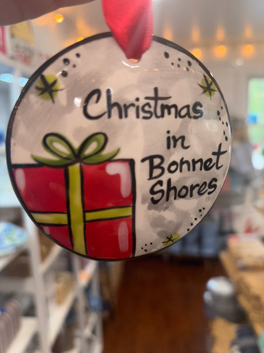 Christmas in Bonnet Shores Hand-Painted Ornament
