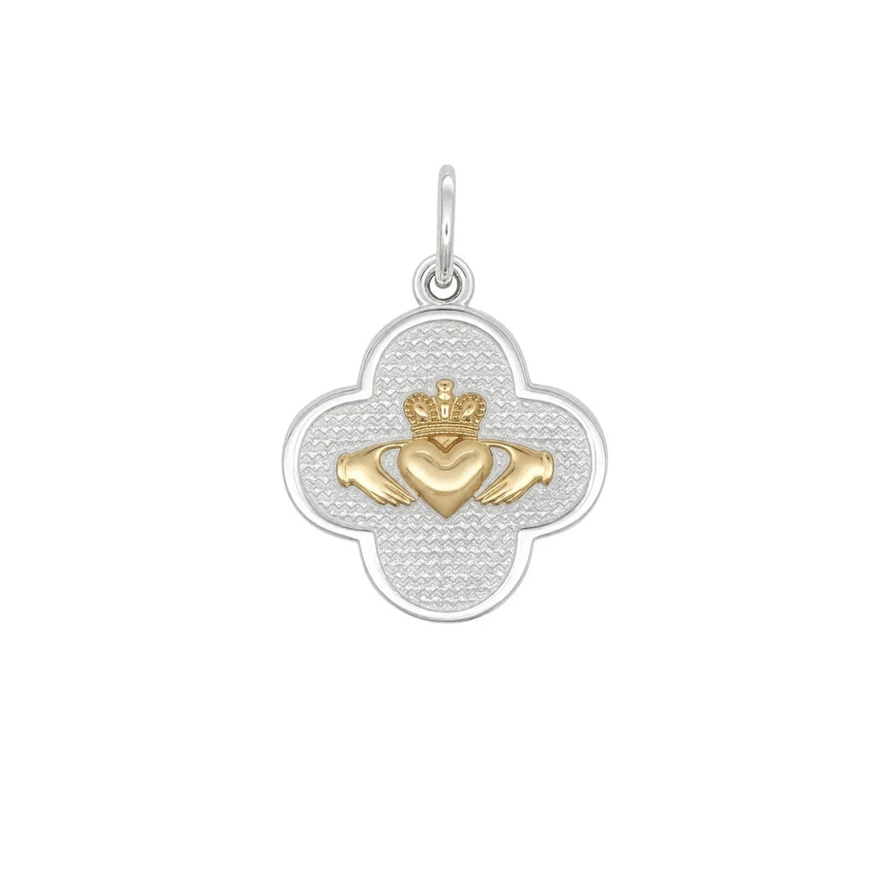 Claddagh Pendant Mixed Metal
