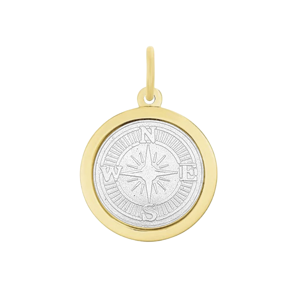 Compass Rose All Gold Pendant