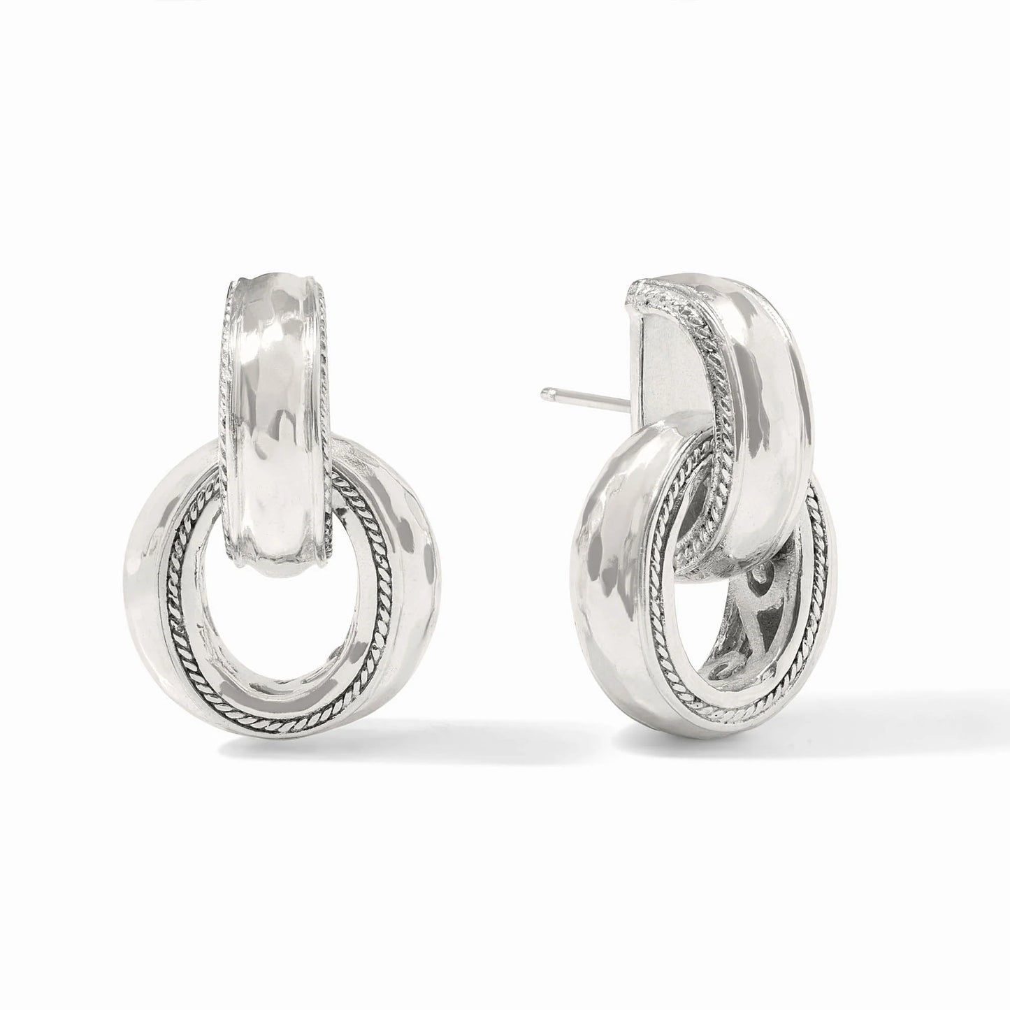 Cannes Doorknocker Earring Silver