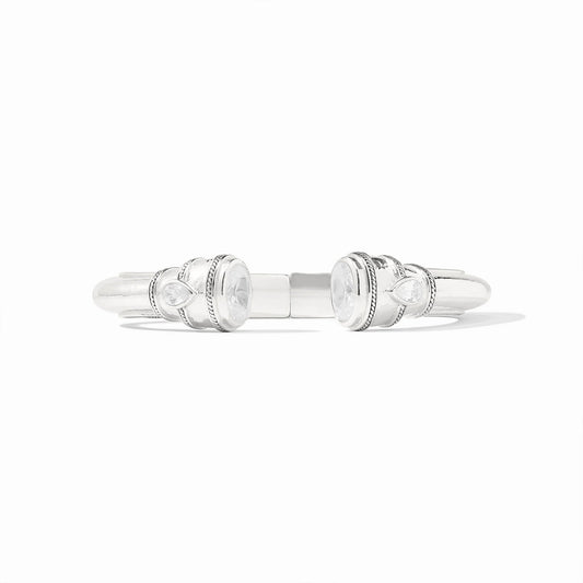 Cannes Demi Cuff Silver with Cubic Zirconia