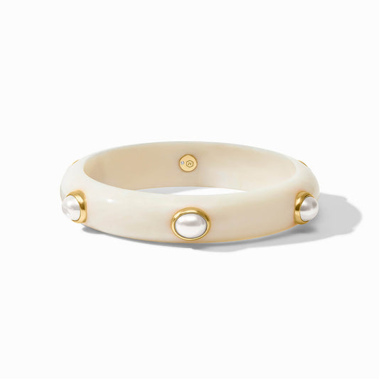 Carnaby Stone Bangle - Pearl