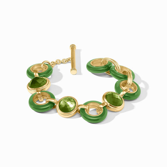 Carnaby Palmetto Green Stone Bracelet