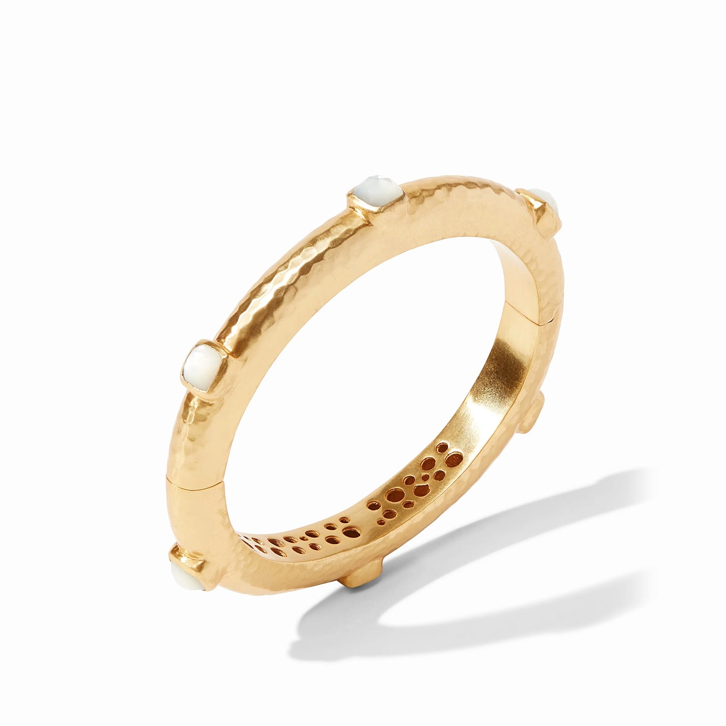 Catalina Hinge Bangle Iridescent Clear Crystal