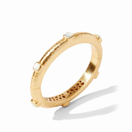 Catalina Hinge Bangle Iridescent Clear Crystal