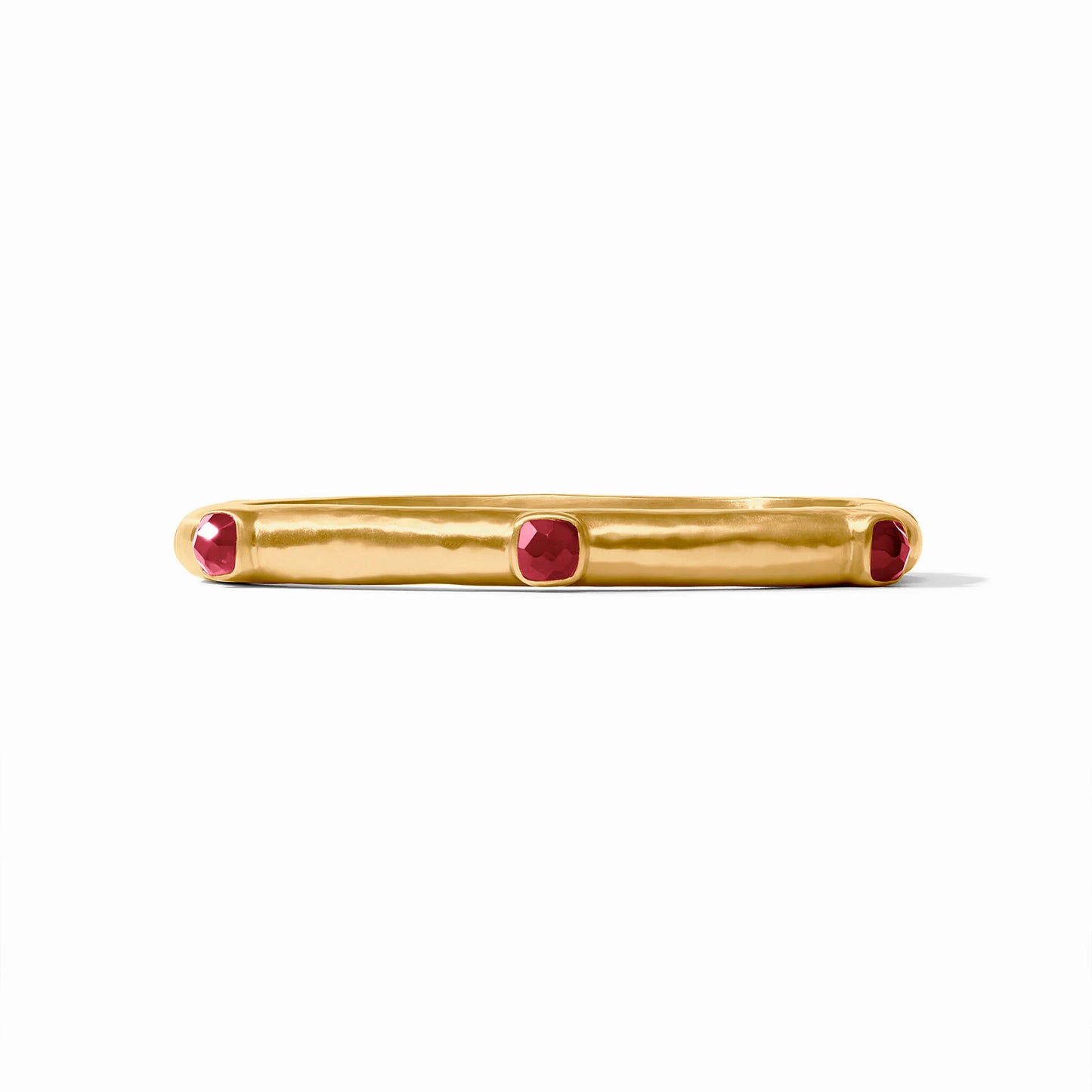 Catalina Hinge Bangle Iridescent Ruby Red