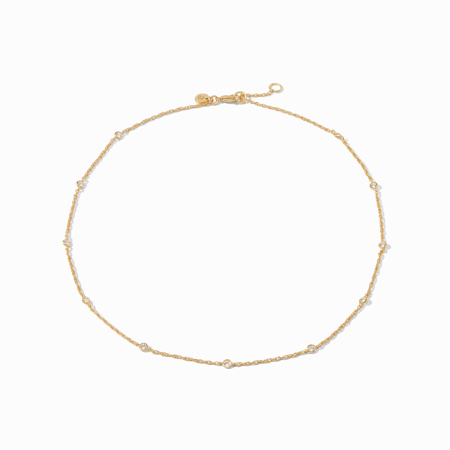 Celeste Delicate Station Necklace Gold