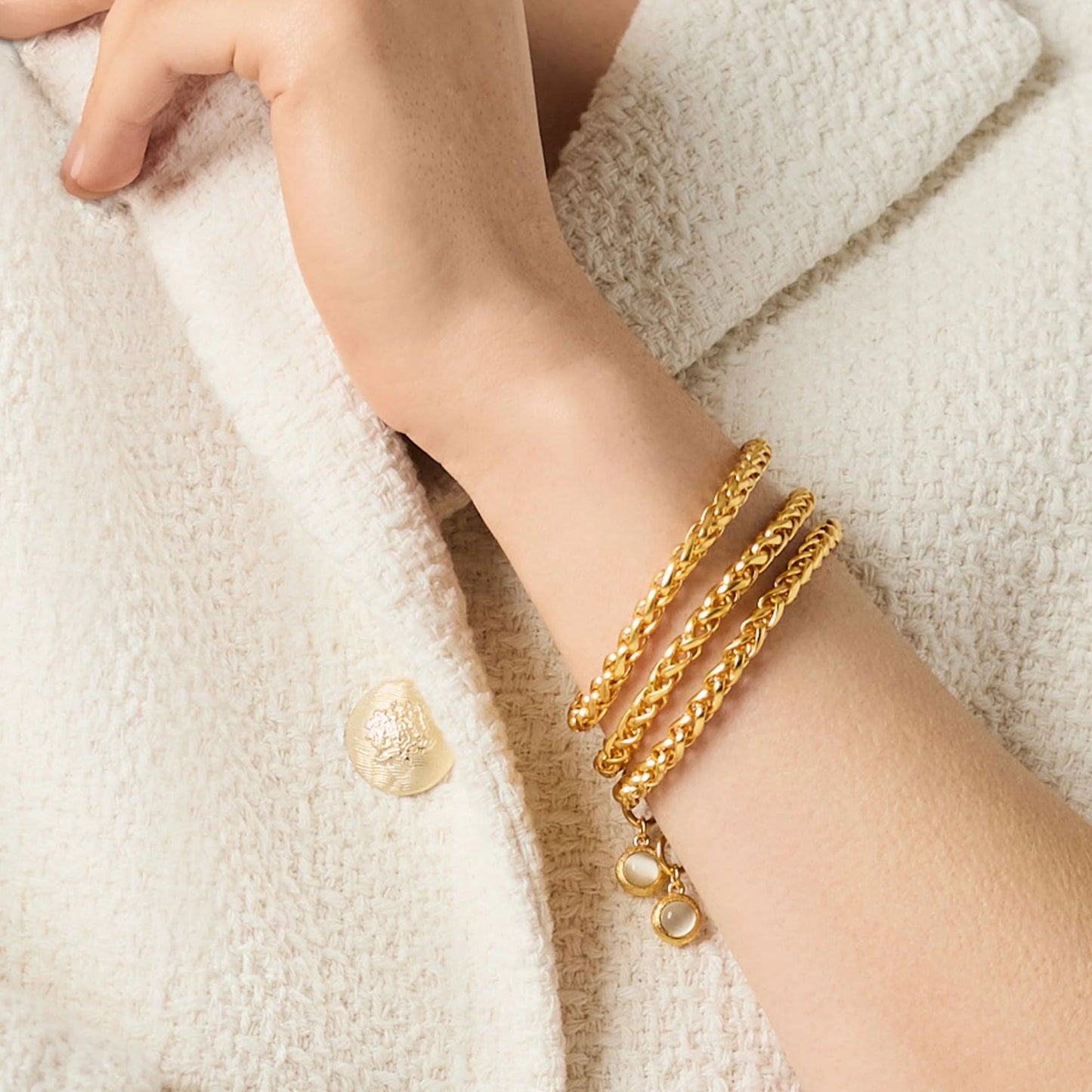 Cobblestone Link Bracelet - Gold