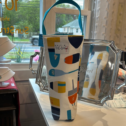 Colorful Buoys (White) Insulated Wine Bag