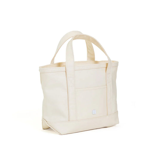 Mini Tote - Coated Canvas Natural