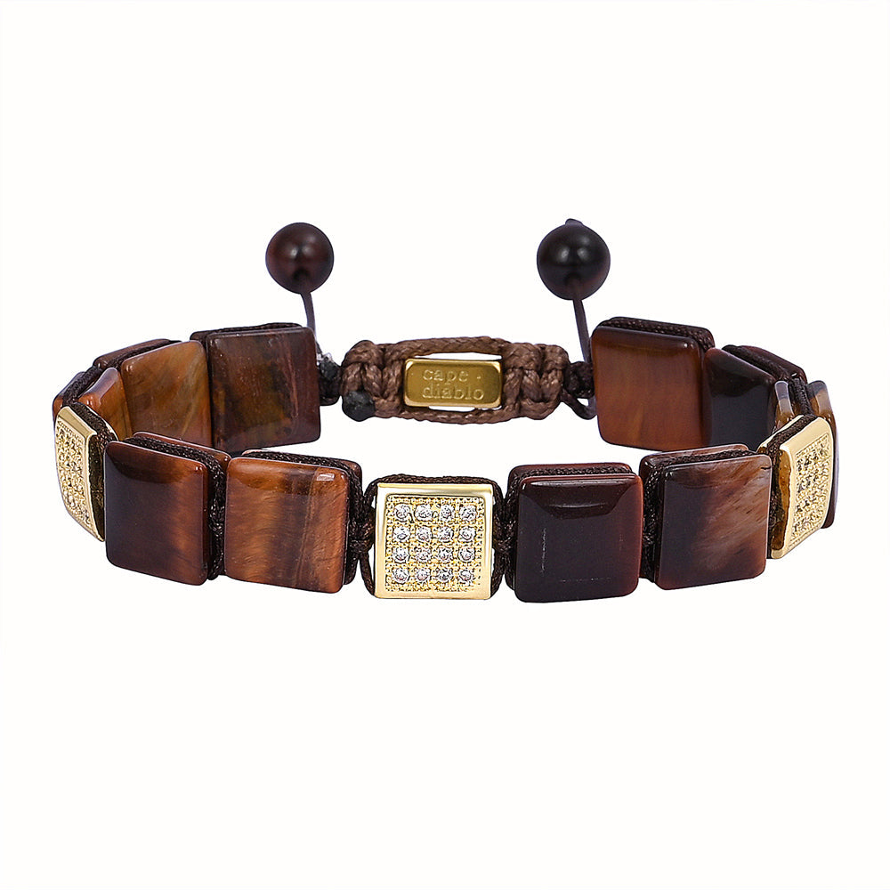 Men's Red Tiger's Eye Bracelet