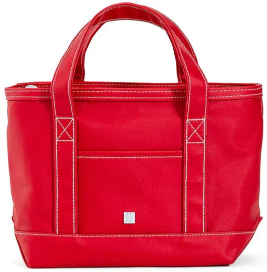 Mini Tote - Coated Canvas Red