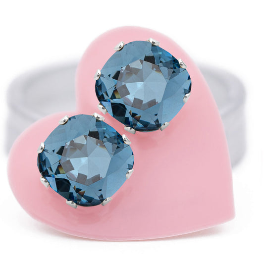Denim Cushion Earrings