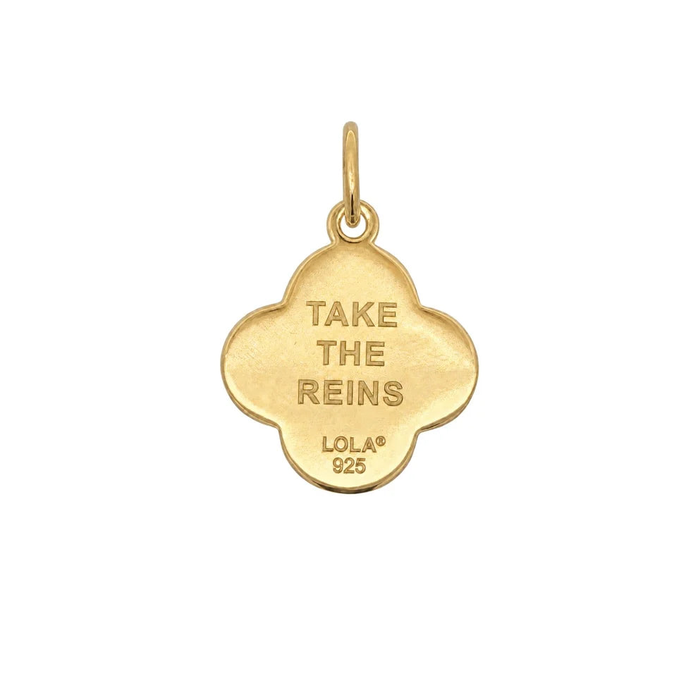 Equestrian Pendant Gold