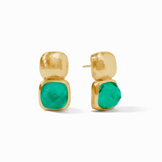 Catalina Earring Iridescent Emerald Green