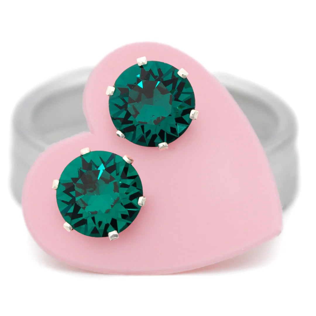 Emerald Mini Bling Earrings