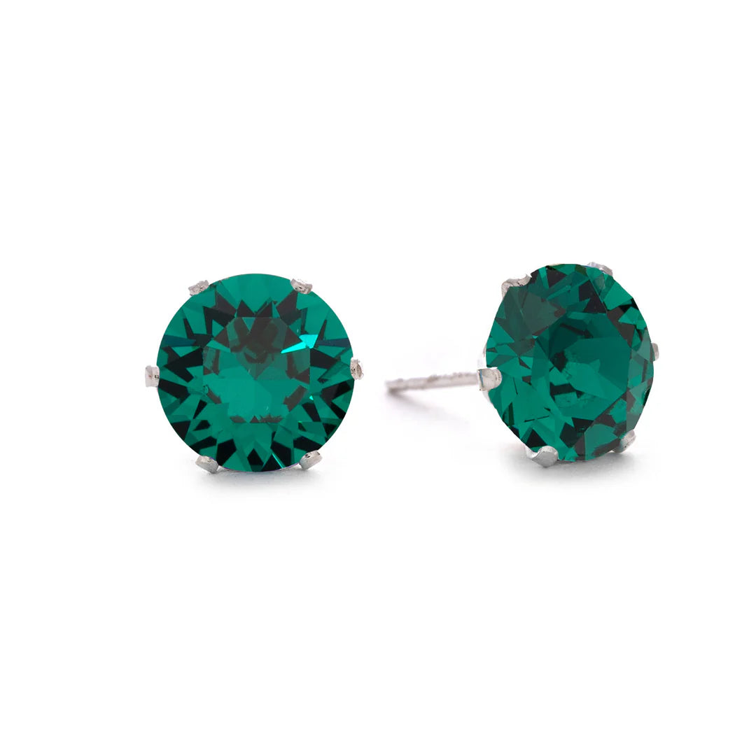 Emerald Mini Bling Earrings