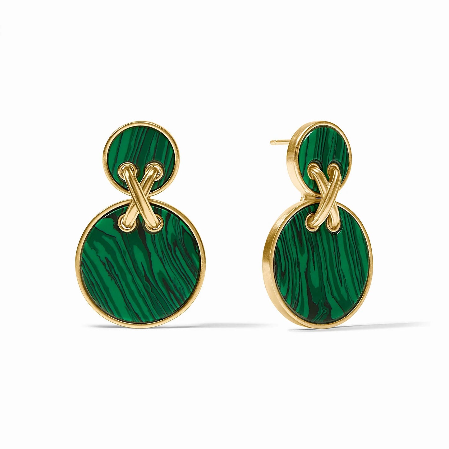 Essex Statement Earring - Malachite Green