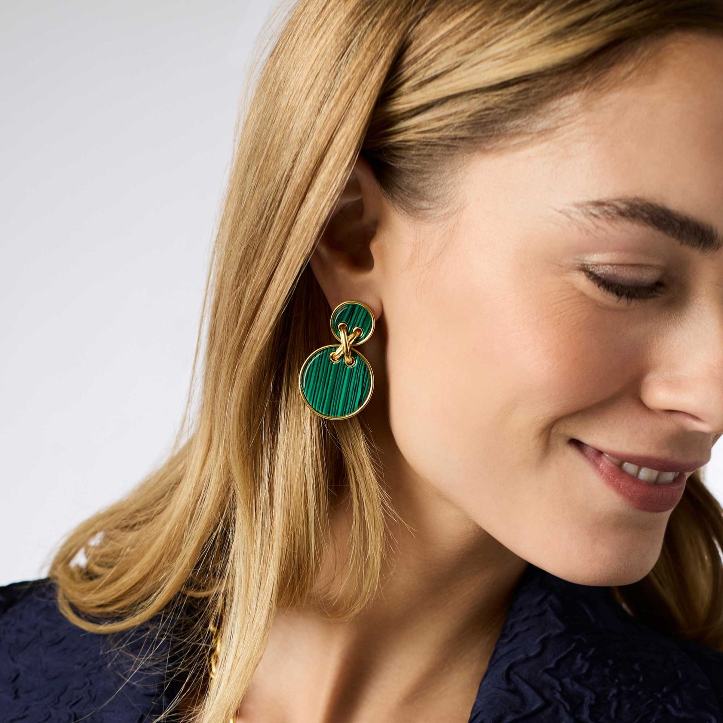 Essex Statement Earring - Malachite Green