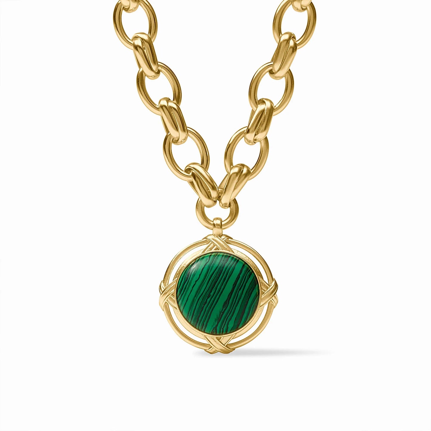 Essex Statement Necklace - Malachite Green