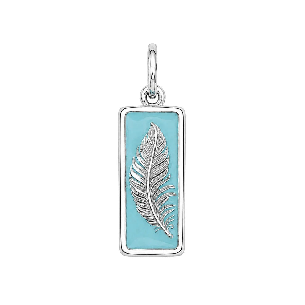 Feather Pendant Silver