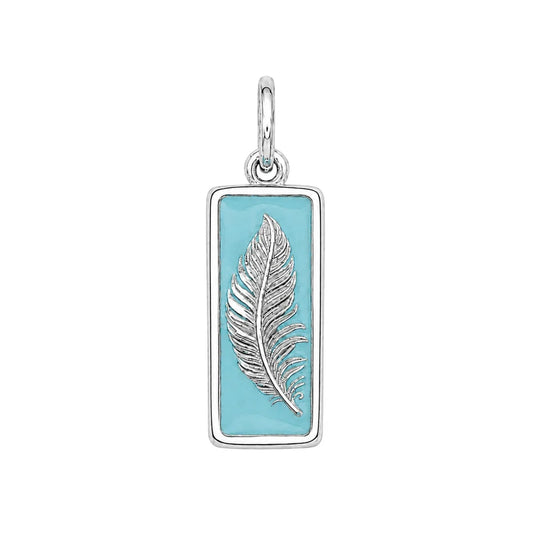 Feather Pendant Silver