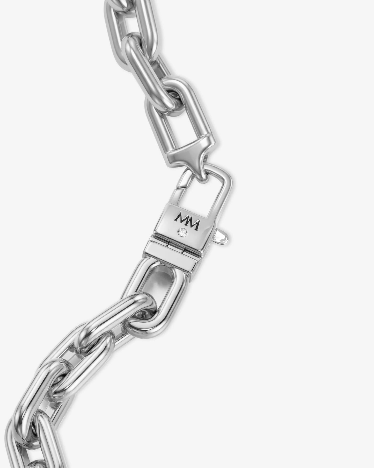 Frankie Chain Necklace Silver 10mm