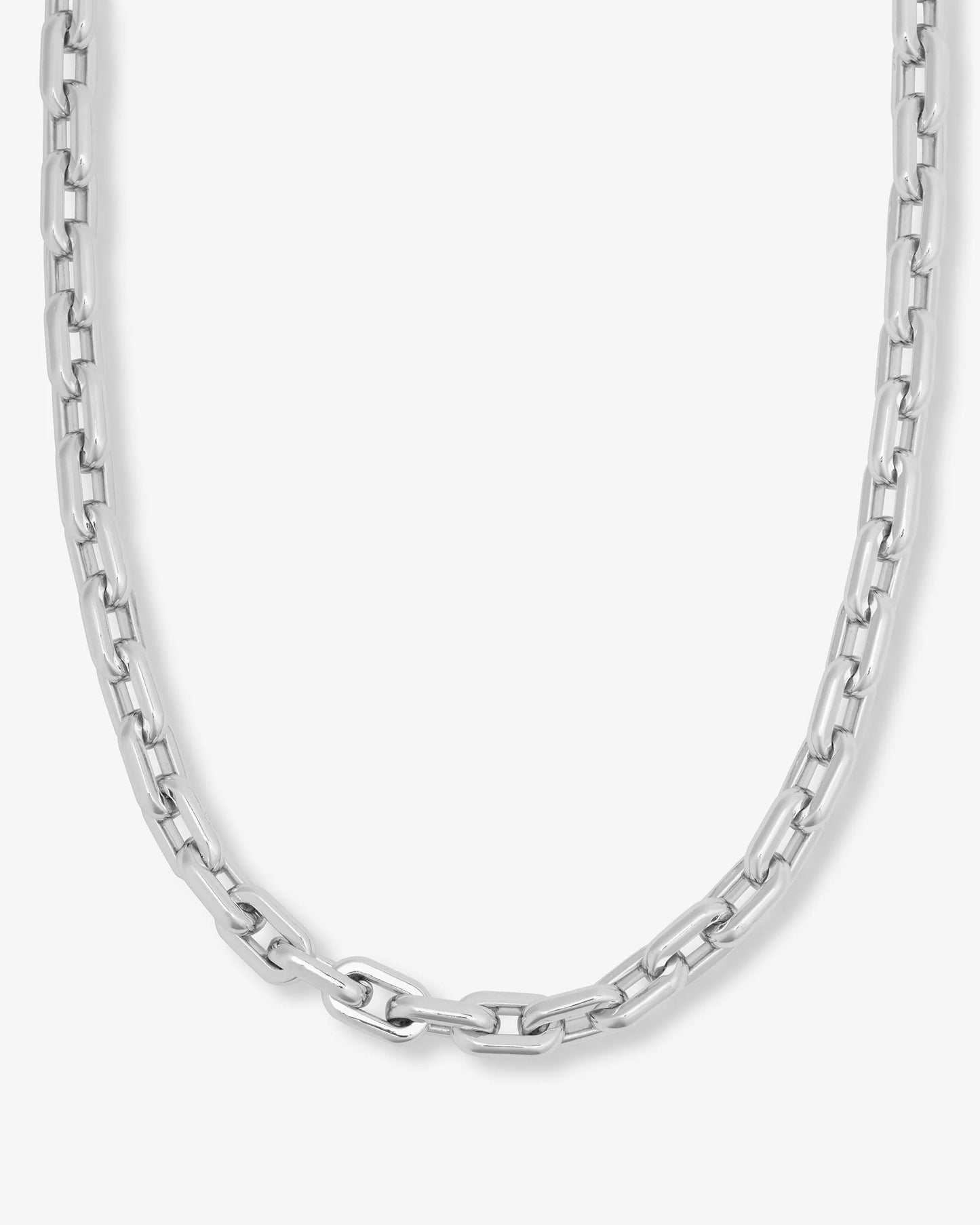 Frankie Chain Necklace Silver 10mm