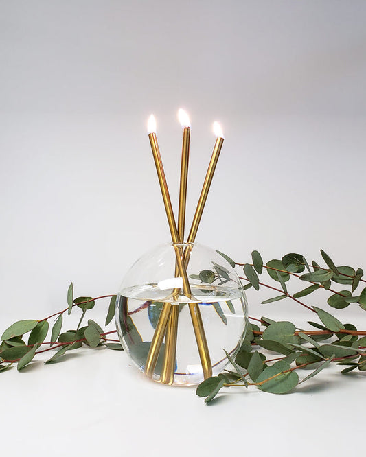 Everlasting Candle  - Neva Collection - Gold Candlesticks