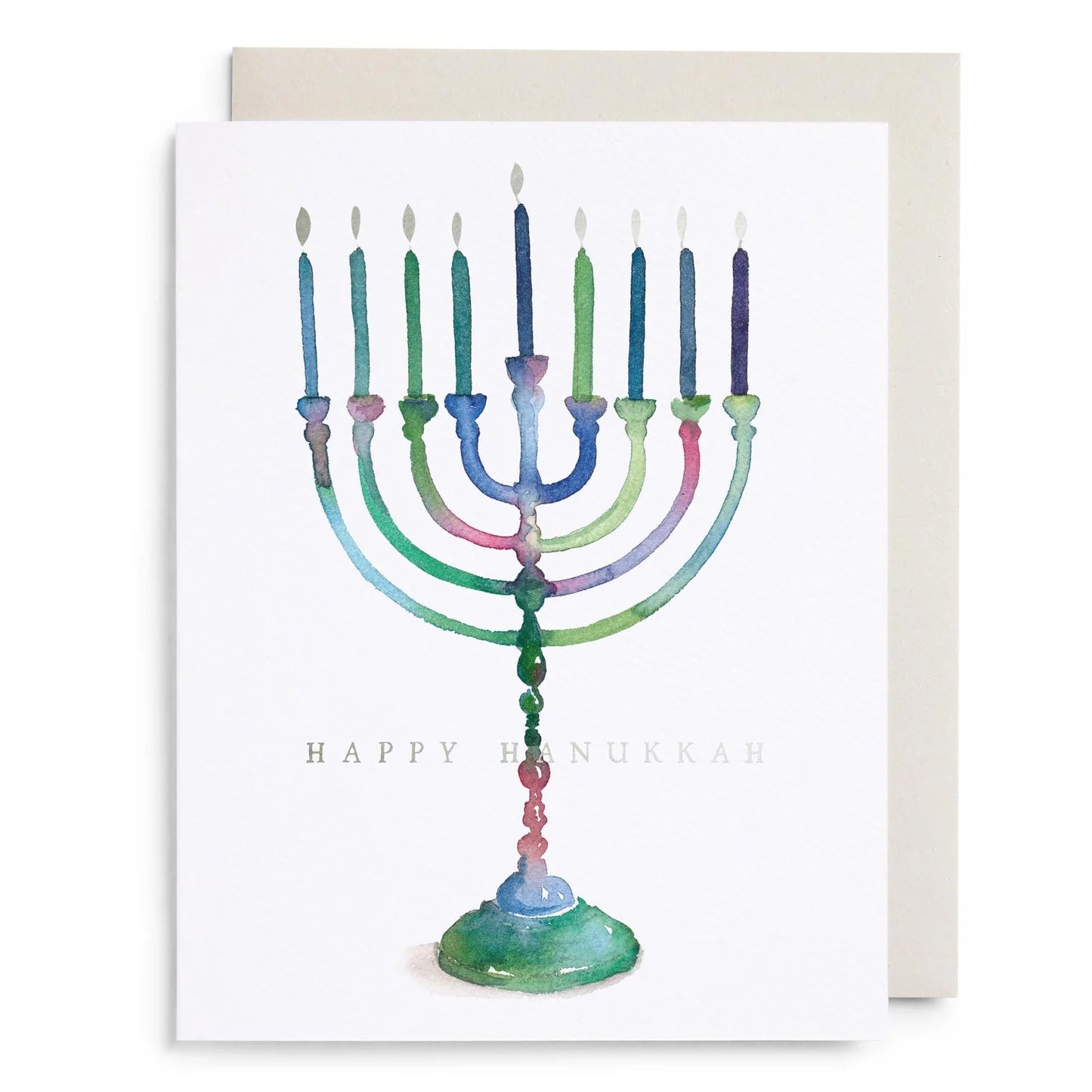 Colorful Menorah - Boxed Set of 6 Cards