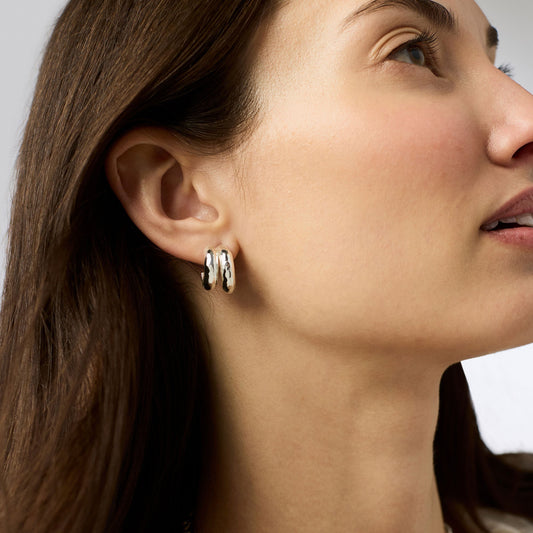 Havana Double Hoop Silver