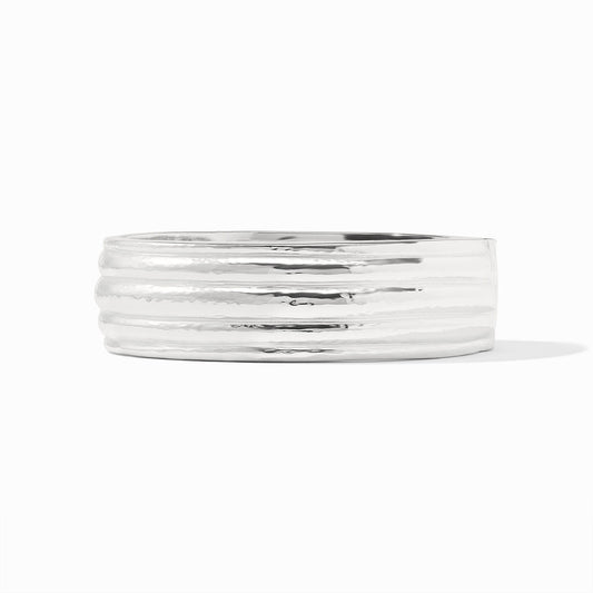 Havana Statement Hinge Bangle Silver